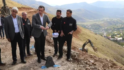 Bitlis'in Gazibey ve 8 Ağustos mahallelerini çığ riskinden korumak amacıyla