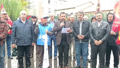 Halk TV’ye kayyum atanması, YENİ Parti Kars İl Örgütü öncülüğünde protesto