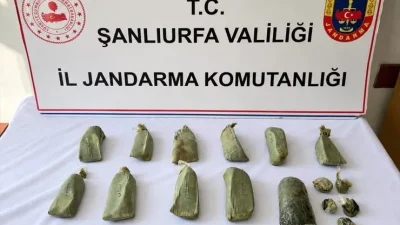 Şanlıurfa Valiliğinin açıklamasına göre Suruç ilçesinde narkotik suçlarla mücadele çerçevesinde