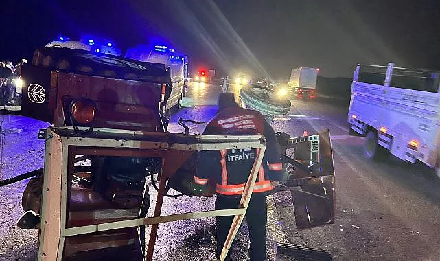 Elazığ’ın Kovancılar ilçesinde traktör ile otomobilin çarpışması sonucu meydana gelen