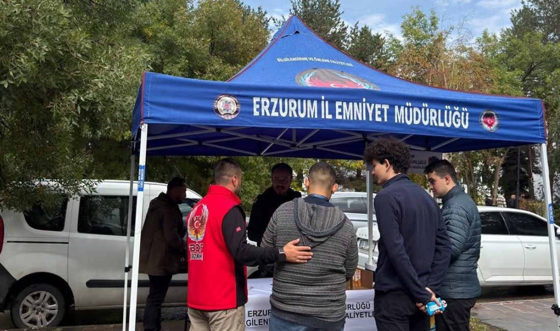Erzurum'da polis, 5 bin üniversite öğrencisini terör ve dijital içerikler